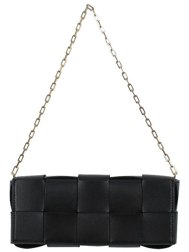 Cassette Bag Pouch On Chain Shoulder Bag Black - BOTTEGA VENETA - BALAAN 4