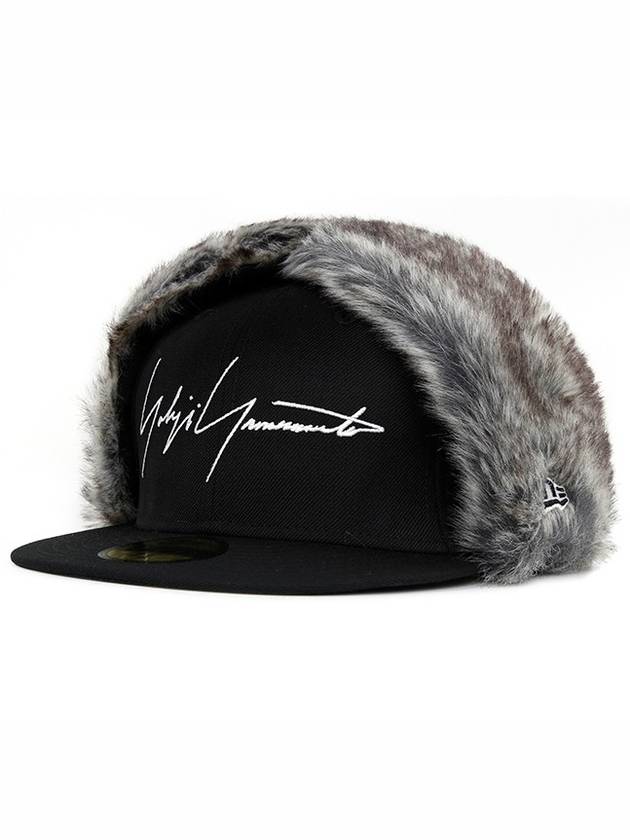 Fake Fur Trim Cap Hat HEH85977 - YOHJI YAMAMOTO - BALAAN 5