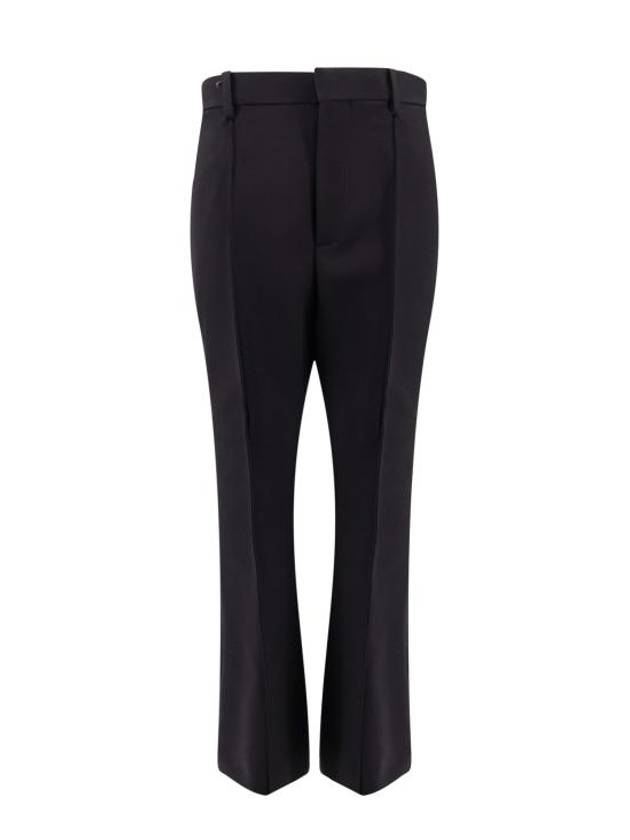 Veneta Flare High Waist Pants Black - BOTTEGA VENETA - BALAAN 1