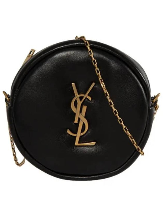 Round Pillow Cross Bag Black - SAINT LAURENT - BALAAN 2