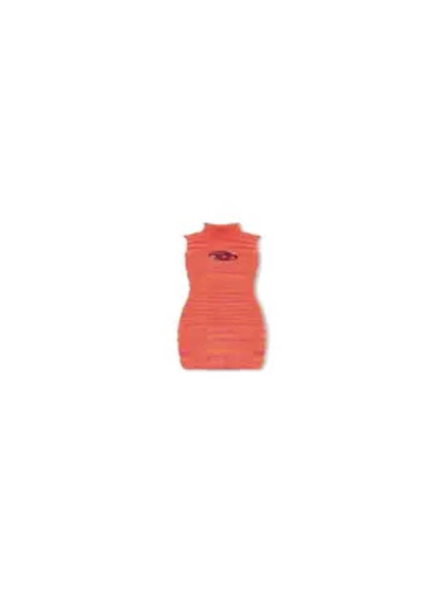 M Leros High Neck Sleeveless Short Dress Orange - DIESEL - BALAAN 8