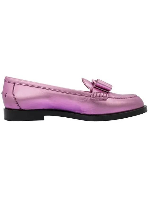 Salvatore Viva Leather Loafer Flamingo - SALVATORE FERRAGAMO - BALAAN 1