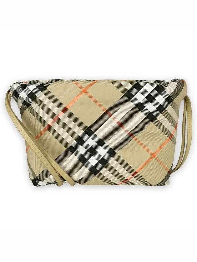 Kids Check Pouch Bag Sand - BURBERRY - BALAAN 3