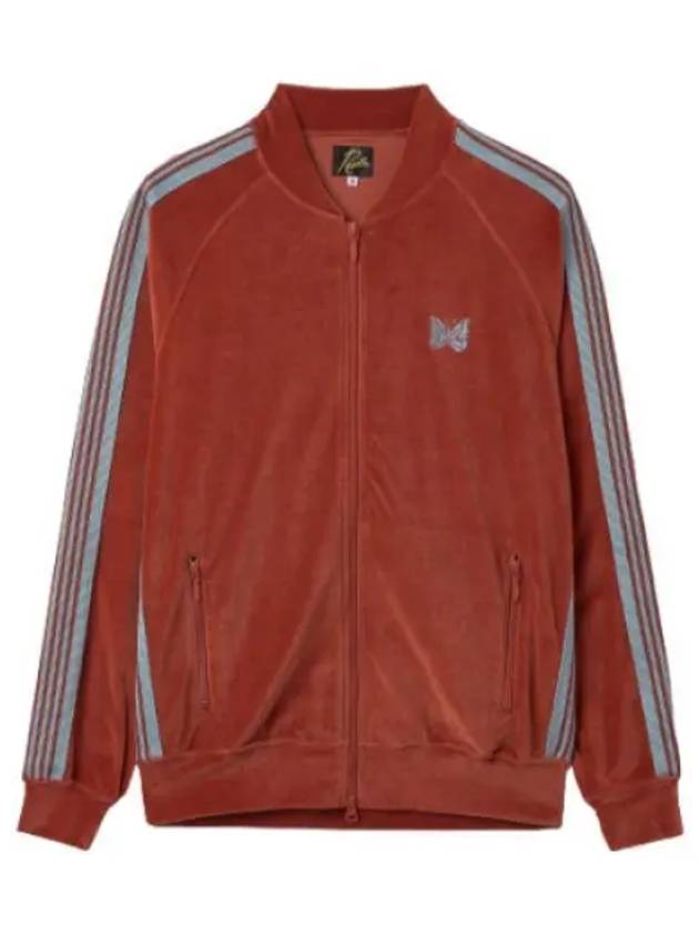 Velor Track Jacket Brick Jumper - NEEDLES - BALAAN 1