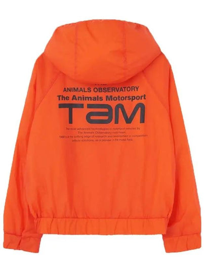 Kids Back Lettering Hooded Jacket Orange S24092 037BZ - THE ANIMALS OBSERVATORY - BALAAN 2