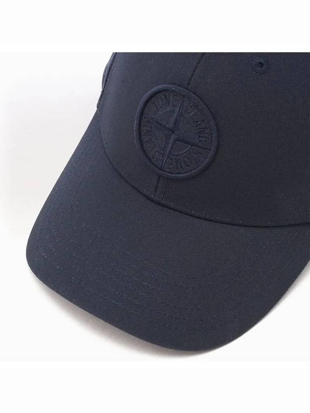 6 Panel Ball Cap Navy - STONE ISLAND - BALAAN 5