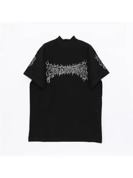 Darkwave Cotton Short Sleeve T-Shirt Black - BALENCIAGA - BALAAN 2