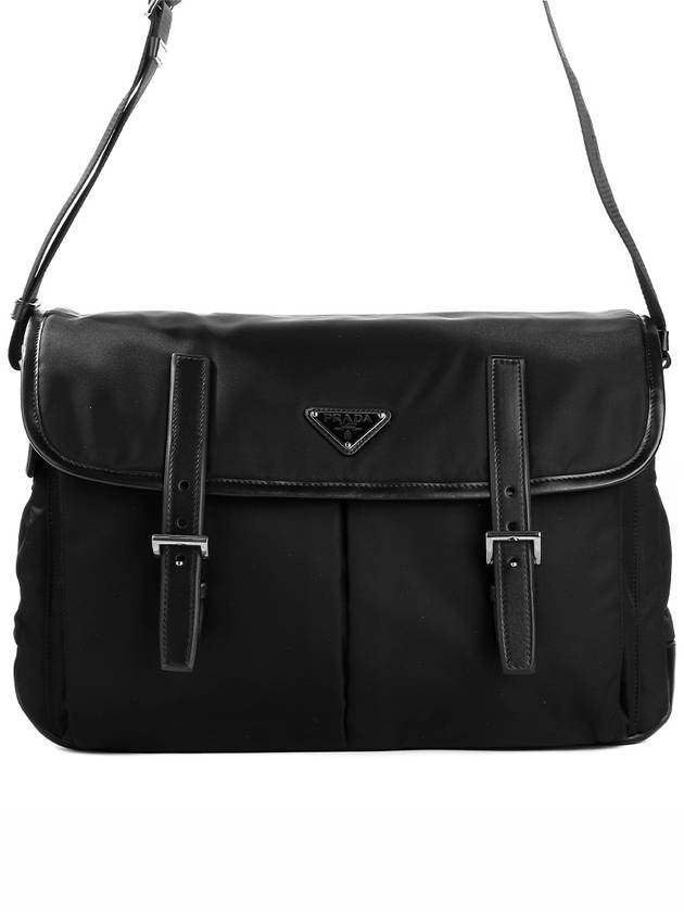 Logo Re-Nylon Cross Bag Black - PRADA - BALAAN 1