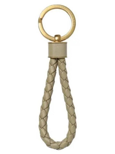 Intrecciato Lambskin Key Holder Taupe - BOTTEGA VENETA - BALAAN 2