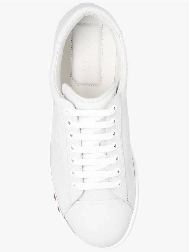 584344 24875 F607 Men's Asher White Leather Sneakers - BALLY - BALAAN 5