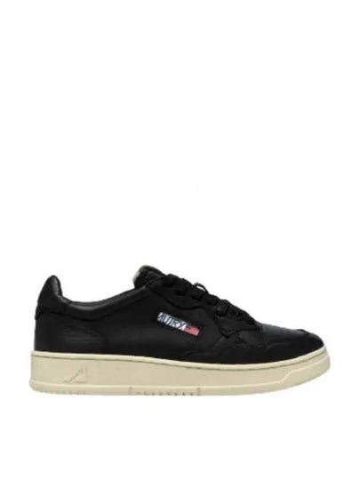 Women's Medalist Goatskin Low Top Sneakers Black - AUTRY - BALAAN 2