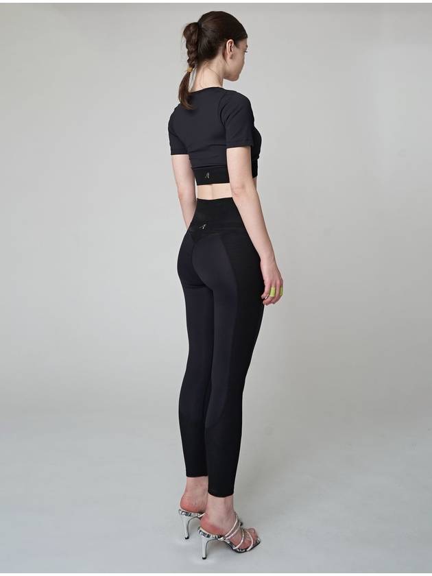 AW41PL01 Support TEN Con LeggingsBlack - ATHPLATFORM - BALAAN 6