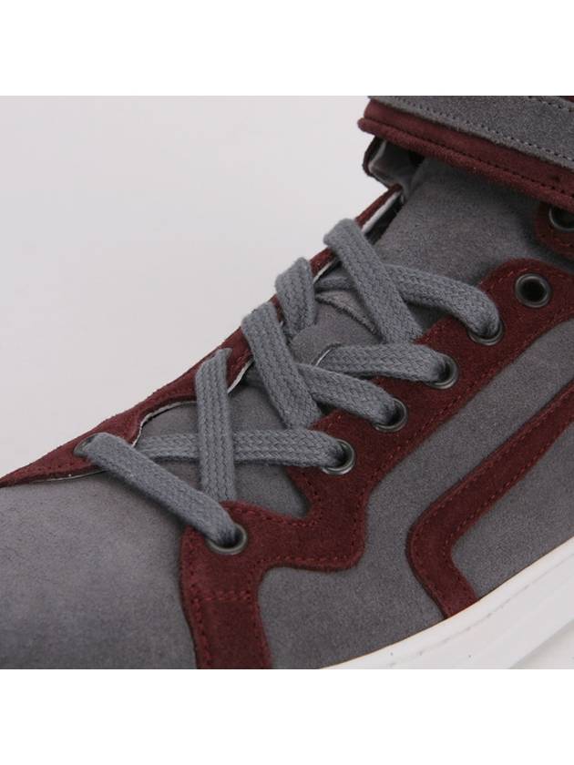 Men's High Top Sneakers 101TRIM SUEDEC GRAY WINE - PIERRE HARDY - BALAAN 5