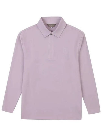 poly-collar long-sleeved polo shirt OF9612GBPURPLE - ONOFF - BALAAN 1