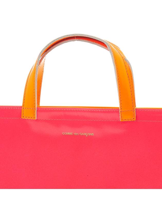 Logo tote bag SA9000SF PINK YELLOW - COMME DES GARCONS - BALAAN 8