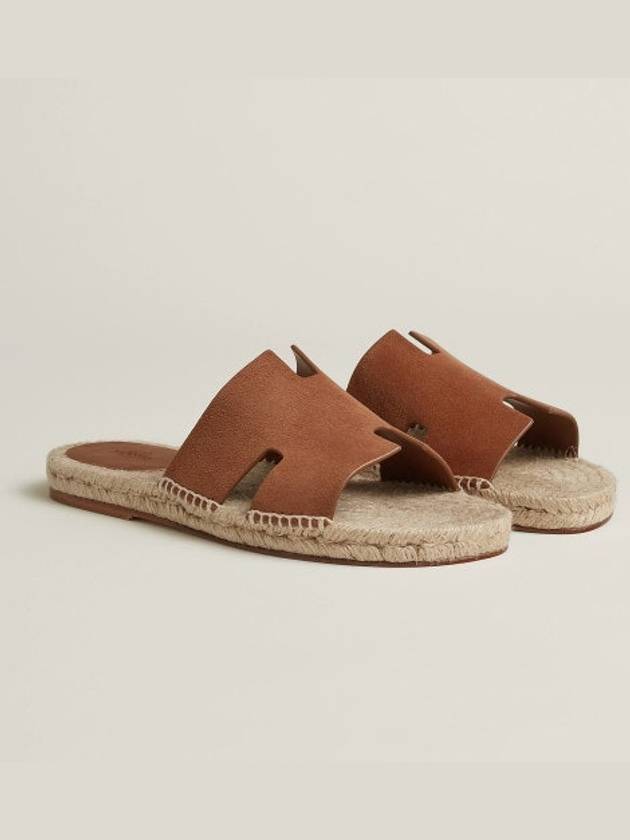 Antigua Espadrille Snake Sandals Brown - HERMES - BALAAN 2