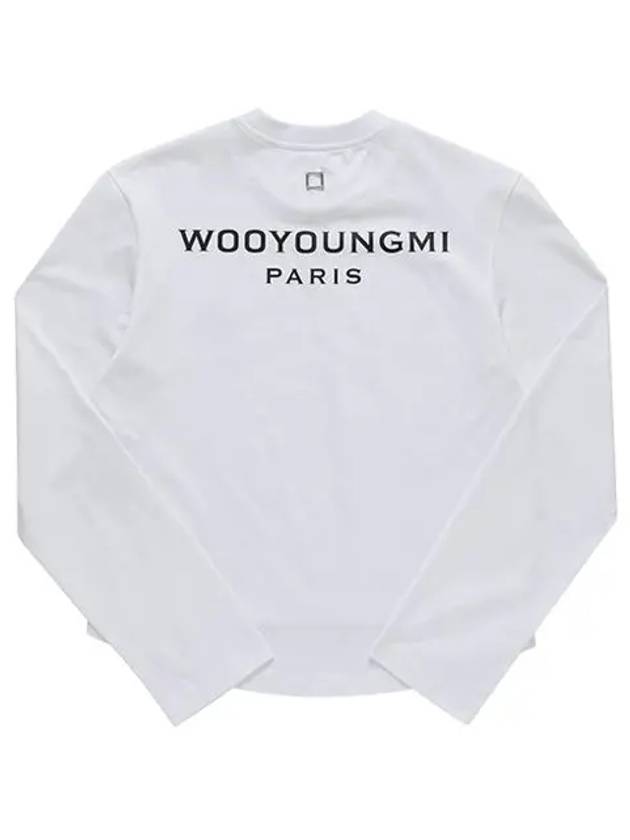 Long sleeve M241TS17 712W back logo women's long sleeve t-shirt - WOOYOUNGMI - BALAAN 2