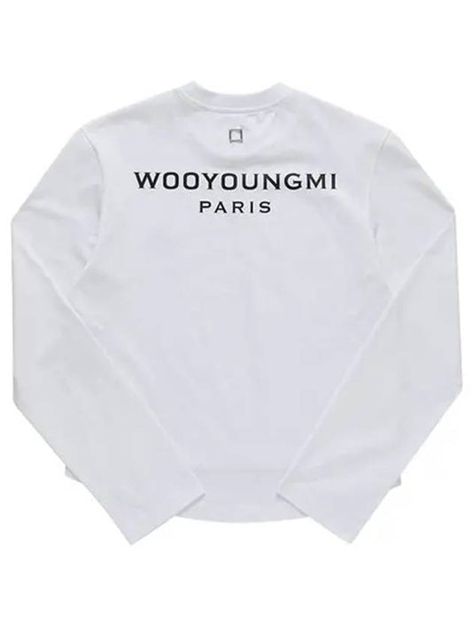 Long sleeve M241TS17 712W back logo women's long sleeve t-shirt - WOOYOUNGMI - BALAAN 2