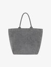 Yenky Logo Washed Cotton Tote Bag Grey - ISABEL MARANT - BALAAN 4