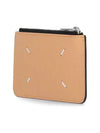 Two-Tone Zipper Card Wallet Black Beige - MAISON MARGIELA - BALAAN 5