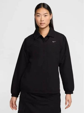 Women s Sportswear Essentials Oversized UV Woven COACH Jacket 010 - NIKE - BALAAN 1