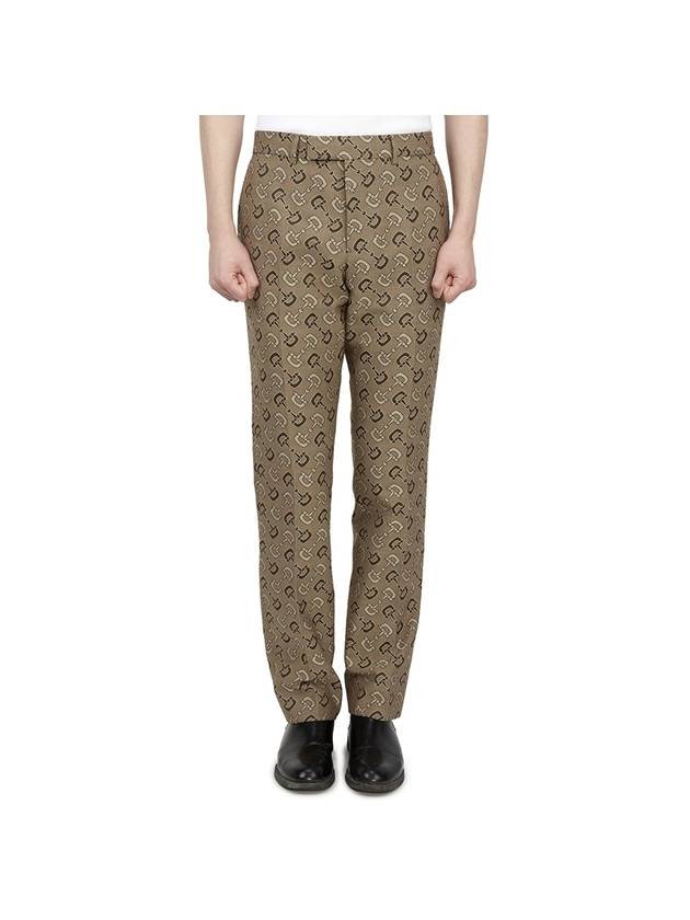 Horsebit Straight Pants Beige - GUCCI - BALAAN 1