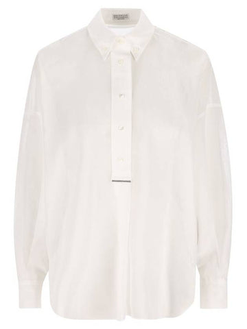 Brunello Cucinelli Shirts White - BRUNELLO CUCINELLI - BALAAN 1