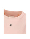 4G Logo Crop Short Sleeve T-Shirt Pink - GIVENCHY - BALAAN 4