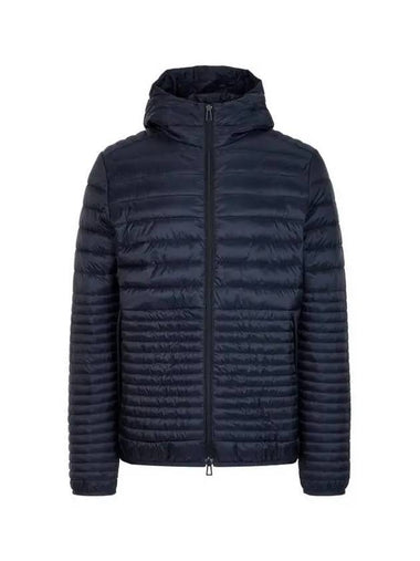 PS high neck hood ripstop padded jacket dark navy 270657 - PAUL SMITH - BALAAN 1