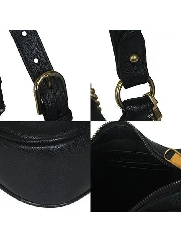 731817 Black Leather Aphrodite Small Chain Shoulder Bag Cross 2WAY - GUCCI - BALAAN 5