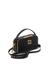 Matelasse Nappa Leather Shoulder Bag Black - MIU MIU - BALAAN 4