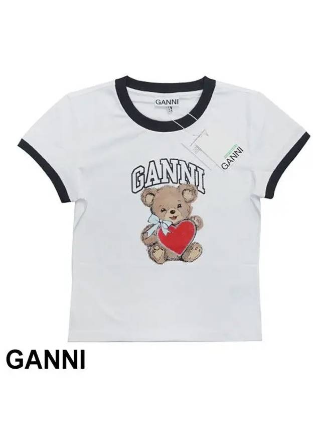 Logo Print T Shirt T4061 - GANNI - BALAAN 2