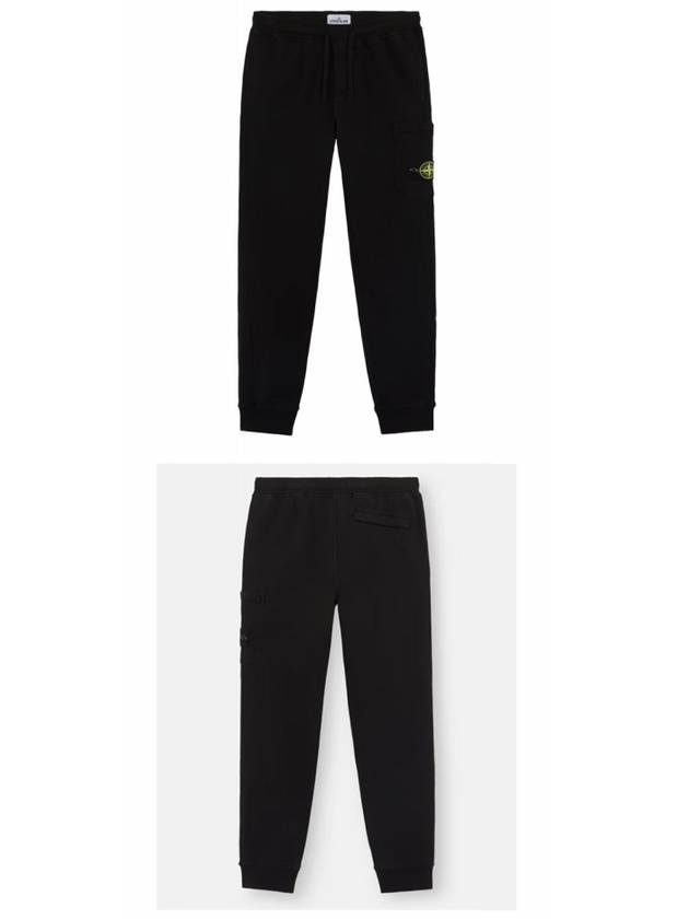 Wappen Patch Cotton Track Pants Black - STONE ISLAND - BALAAN 5