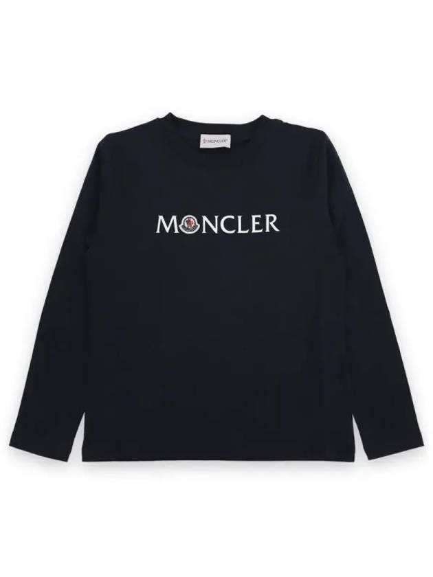 Kids Logo Printing Long Sleeve T Shirt 8 10A 8D00006 83907 778 270698 1053584 - MONCLER - BALAAN 1