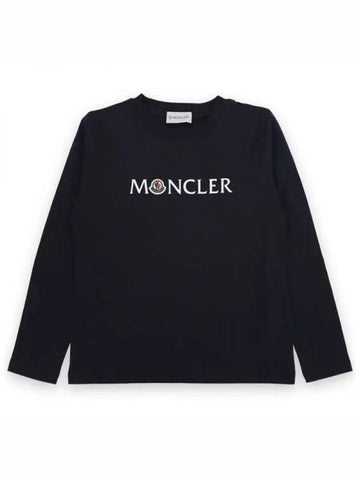 Kids Logo Printing Long Sleeve T Shirt 8 10A 8D00006 83907 778 270698 1053584 - MONCLER - BALAAN 1