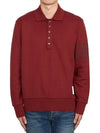 Bar Stripe Knit Polo Shirt Red - THOM BROWNE - BALAAN 5