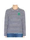 Green Wappen Stripe TShirt AZ T051 051 1 9 - COMME DES GARCONS PLAY - BALAAN 1