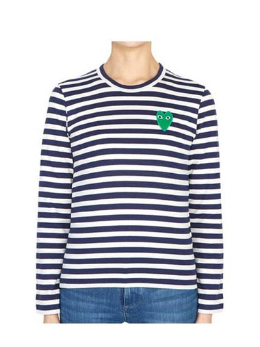 Green Wappen Stripe TShirt AZ T051 051 1 9 - COMME DES GARCONS PLAY - BALAAN 1