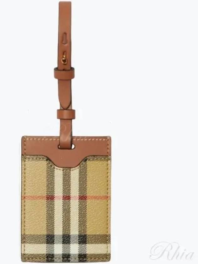 Check Luggage Tag Beige - BURBERRY - BALAAN 2