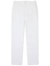 Golfwear Men's Casual Cotton Touch Straight Pants White - ONOFF - BALAAN 2