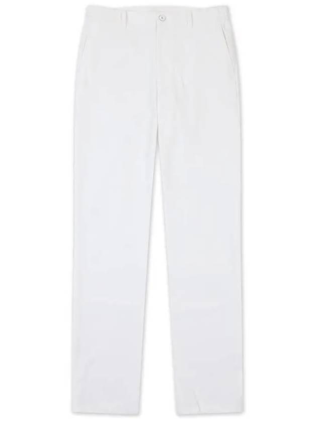 Golfwear Men's Casual Cotton Touch Straight Pants White - ONOFF - BALAAN 2