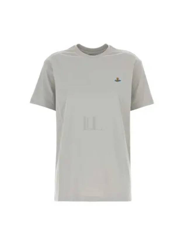 ORB Logo Cotton Short Sleeve T-Shirt Light Grey - VIVIENNE WESTWOOD - BALAAN 2