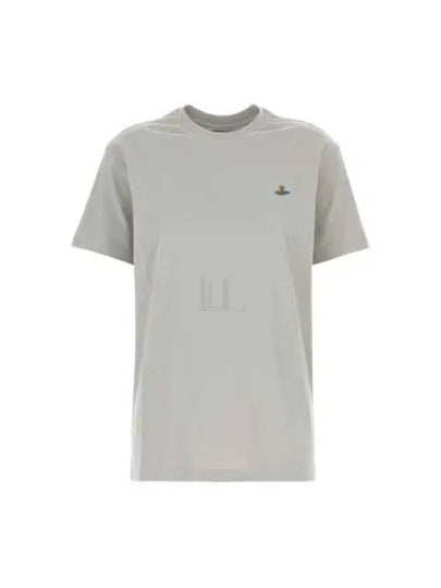 ORB Logo Cotton Short Sleeve T-Shirt Light Grey - VIVIENNE WESTWOOD - BALAAN 2