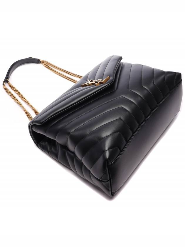 Loulou Matelasse Quilted Y Leather Medium Shoulder Bag Black - SAINT LAURENT - BALAAN 6