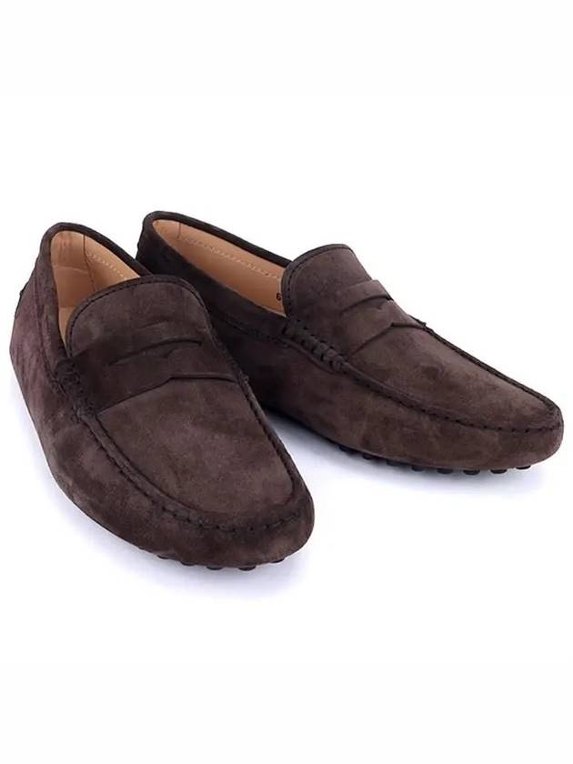 Men's Suede Gommino Driving Shoes Brown - TOD'S - BALAAN 4