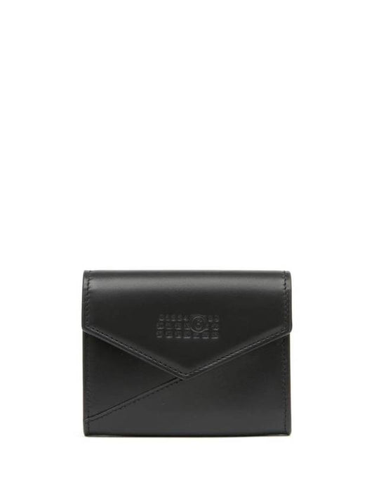 Japanese 6 Leather Card Wallet Black - MAISON MARGIELA - BALAAN 1