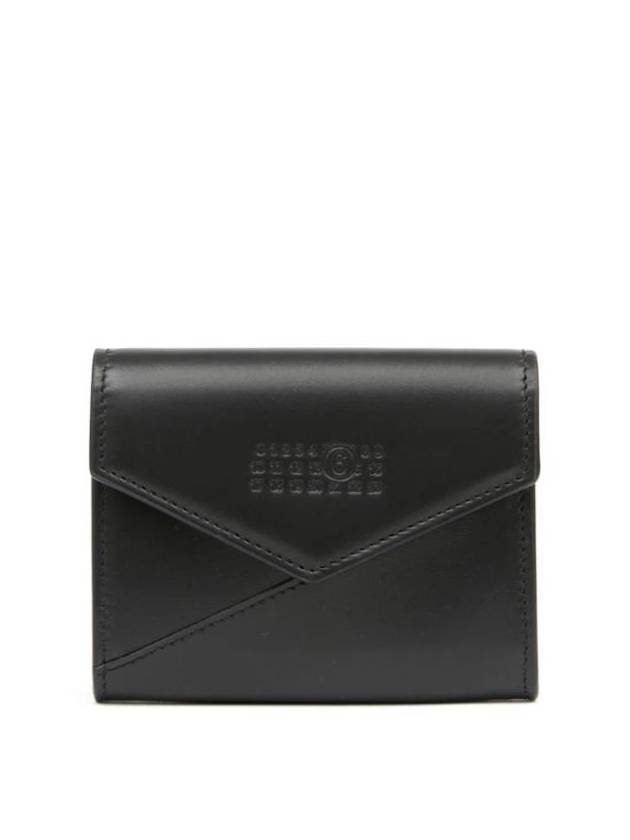 Japanese 6 Leather Card Wallet Black - MAISON MARGIELA - BALAAN 1