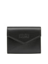 Japanese 6 Leather Card Wallet Black - MAISON MARGIELA - BALAAN 1