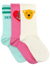 Kids socks 2366010700 MULTI 3 piece set - MINI RODINI - BALAAN 1