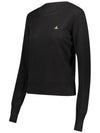 ORB Logo Knit Top Black - VIVIENNE WESTWOOD - BALAAN 4